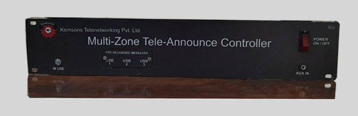 Multi-Zone Tele-Announce Controller 